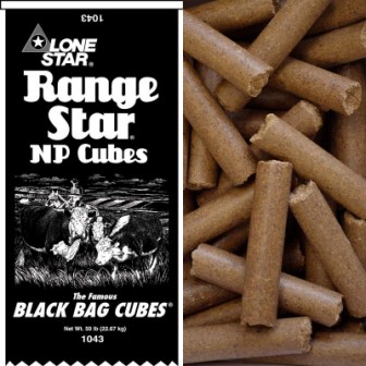 Range Star 20% Np Cubes 3/4" 50# Lone Star Feed - Nederland