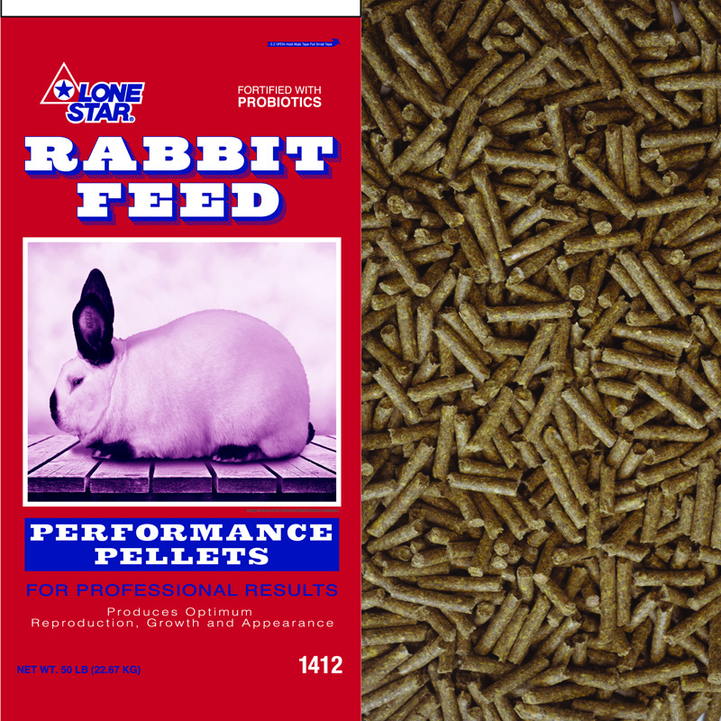 Rabbit Perfomrance Pellets 18% 50# Lone Star Fwwd - Nederland
