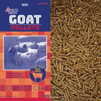 50# Commercial Goat Pellets Lone Star - Nederland