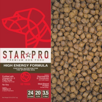 Star Pro Premium 24/20 High Energy 50# Sport Dog Lone Star - Nederland