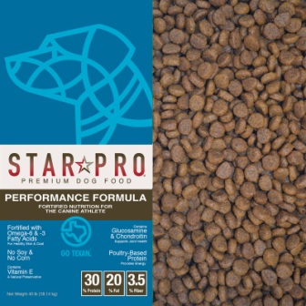 Star Pro Premium Performance 30/20 40# Dog Food - Nederland