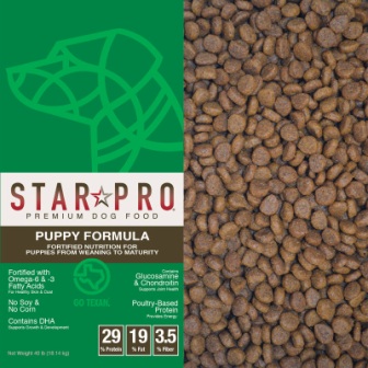 Star Pro Premium Puppy 40# Lone Star - Nederland
