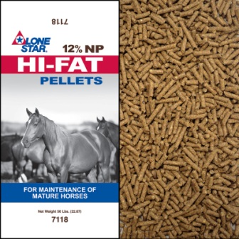 12% Hi-Fat Creep Pellets 1/8 50# Lone Star Feed - Nederland
