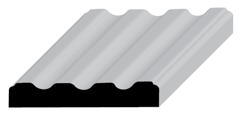 Casing-Fluted 3-1/4" X 17' ***Fingerjoint*** - Nederland