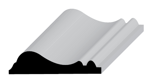 ©Chair Rail #390 11/16"X2-5/8" 8' - Nederland