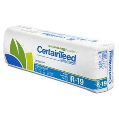 R19 6-1/4"X15"X93" 87.19Sf Kraft Faced Batts Insulation Certainteed 990985 - Nederland