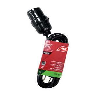 Main 1 - Ace Indoor 9 ft. L Black Extension Cord w/Socket 18/2 SPT-2 - Nederland