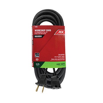 Preview 1 - Ace Indoor 15 ft. L Black Extension Cord 16/2 SJO - Nederland