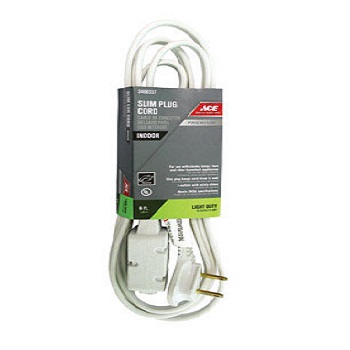 Main 1 - Ace Indoor 6 ft. L White Extension Cord 16/2 SPT-2 - Nederland