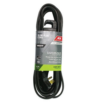 Main 1 - Ace Indoor 12 ft. L Black Extension Cord 16/3 STP-3 - Nederland