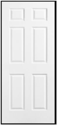 6-Panel Hc Molded 2068 4 9/16 Fj Lh No Trim Colonist Textured - Nederland