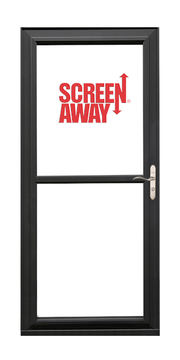 Larson Screen Away Fv Graphite 36"X81" Clear Glass - Nederland