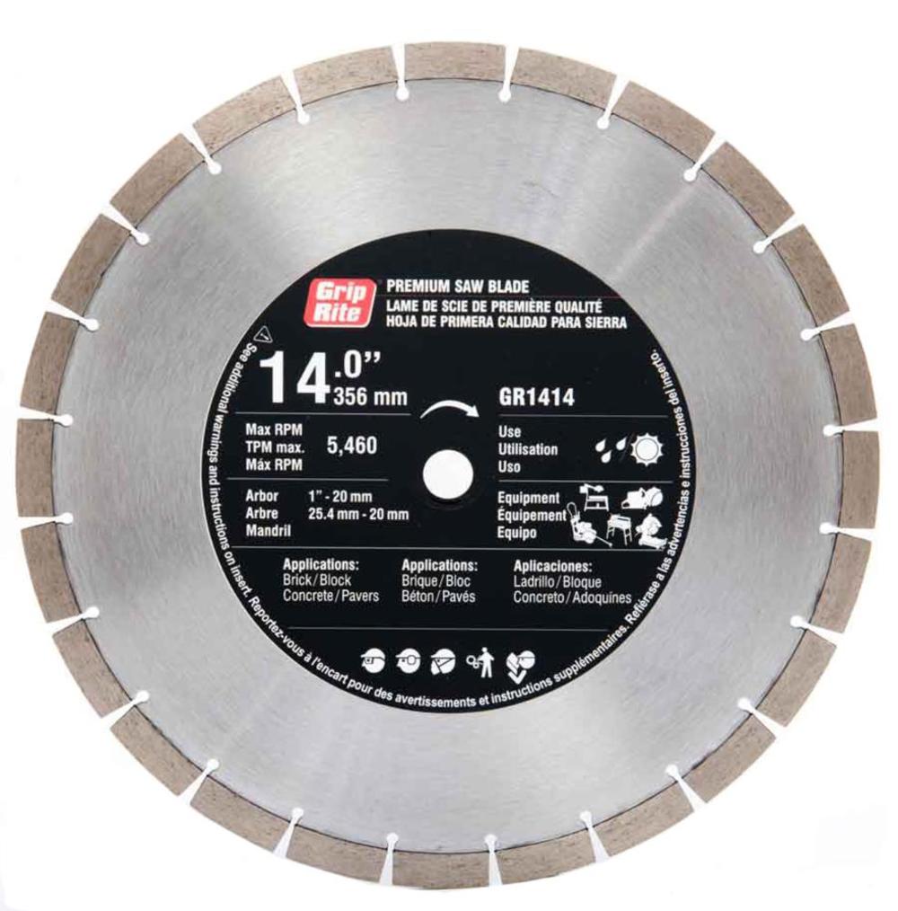 Gr Diamond Gp Saw Blade 14" 14Mm Jumbo Segments - Nederland