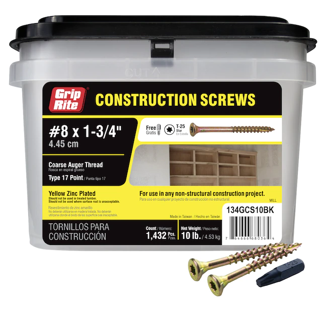 #8X1-3/4" Constr Screw T25 10Lb - Nederland