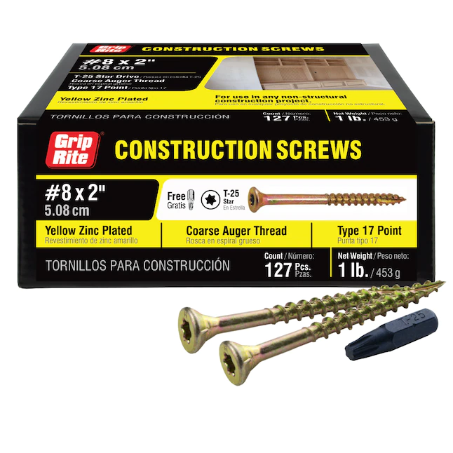 #8X2" Constr Screw T25 1Lb - Nederland