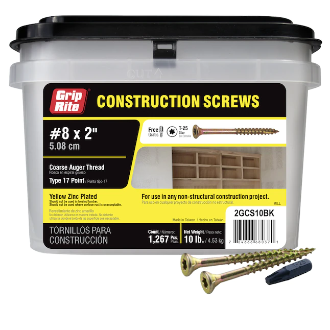 #8X2" Constr Screw T25 10Lb - Nederland