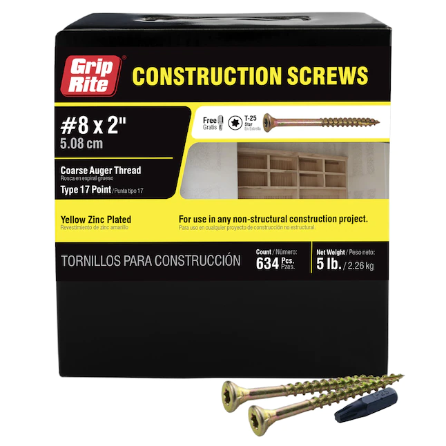 #8X2" Constr Screw T25 5Lb - Nederland
