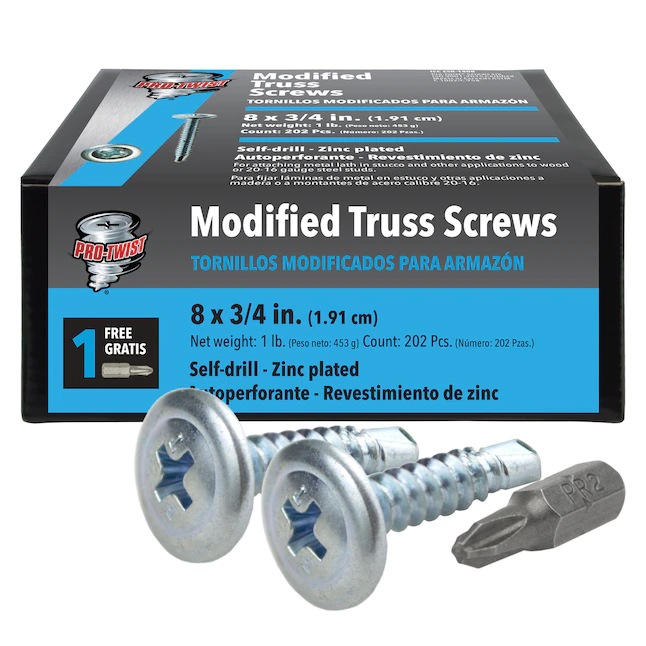 Pro Ph Mod Truss Sd #8X3/4" 1# Pro-Twist - Nederland
