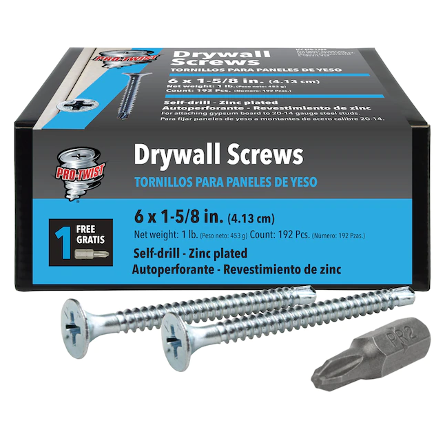 Pro Drywall Screw #6X1-5/8" 1# Pro-Twist Ph Sd - Nederland