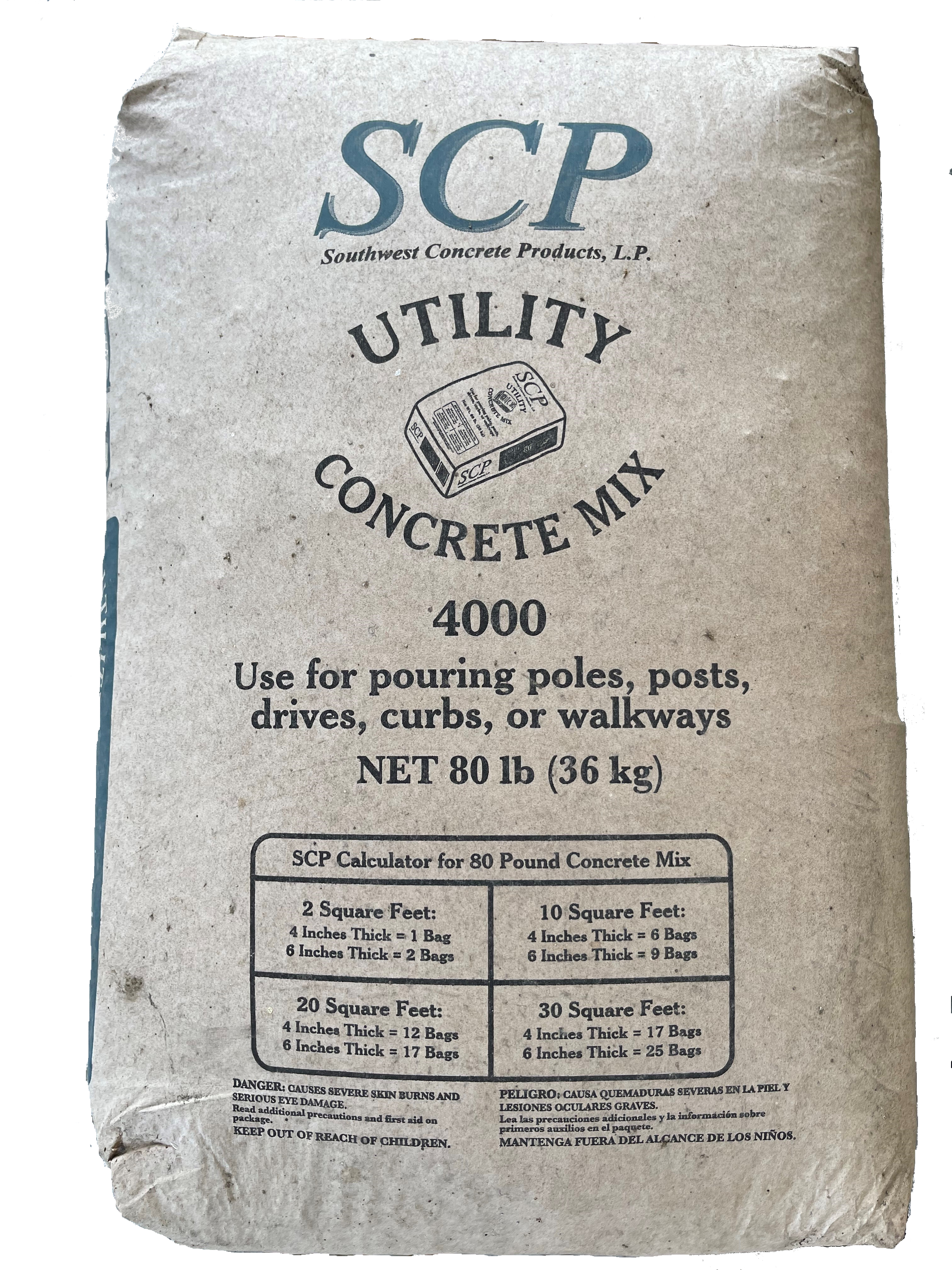 Concrete Mix 80# Approx.4000Psi -Handi-Crete-- - Nederland